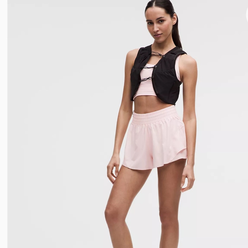 lululemon athletica Women's Light Pink Athletic Running Shorts - Picture 5 of 16